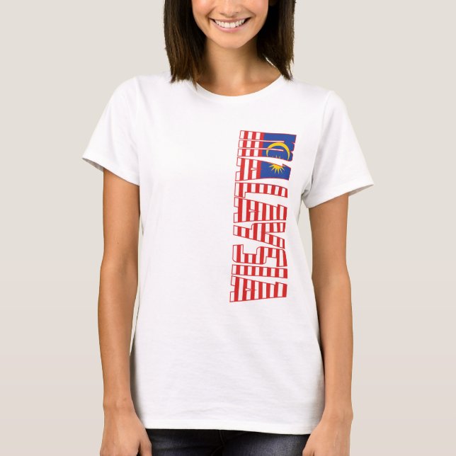 Malaysia-Flagge T-Shirt (Vorderseite)