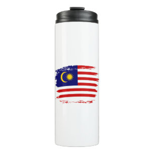 Malaysia-Flagge Thermosbecher