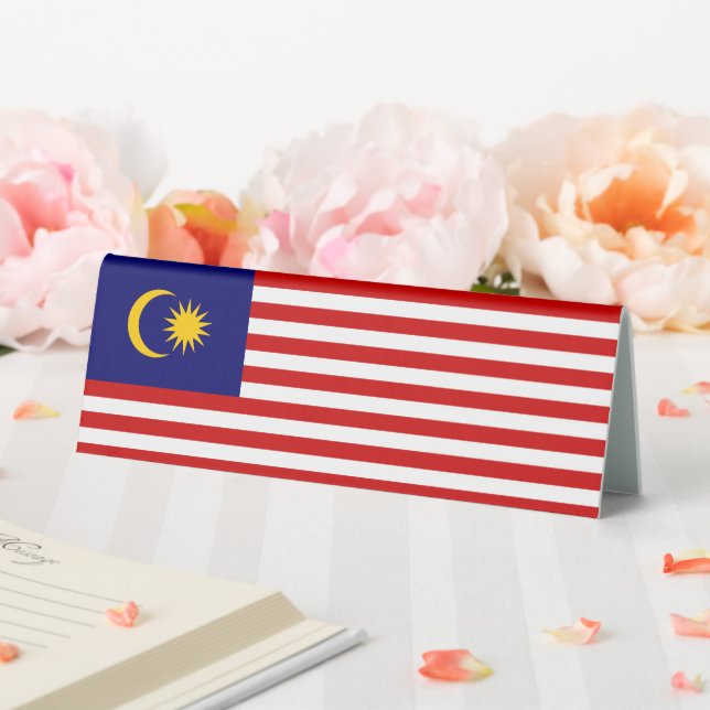 Malaysia-Flagge Tischaufsteller (In Situ (Hochzeit))