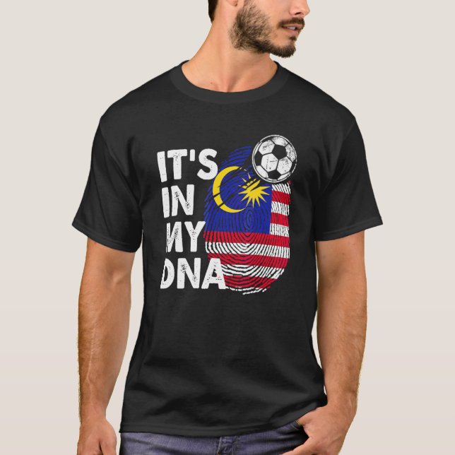 Malaysia in meinem DNA-malaysischen Flaggenteam Ma T-Shirt (Vorderseite)