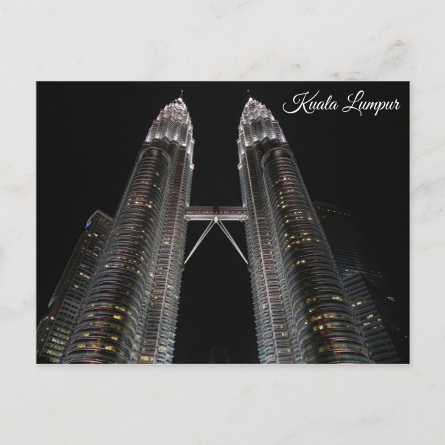 Malaysia Kuala Lumpur Petronas Towers Postkarte (Vorderseite)