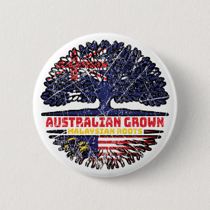 Malaysia Malaysian Australian Australia Tree Roots Button