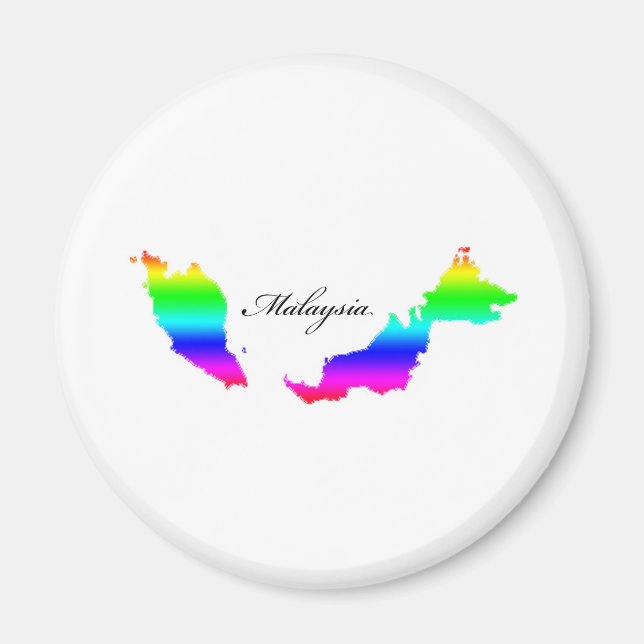 Malaysia Maps Magnet (Vorne)