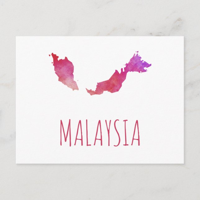 Malaysia Postkarte (Vorderseite)