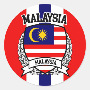 Malaysia Runder Aufkleber