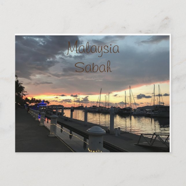 Malaysia - Sabah - Kota Kinabalu Postkarte (Vorderseite)