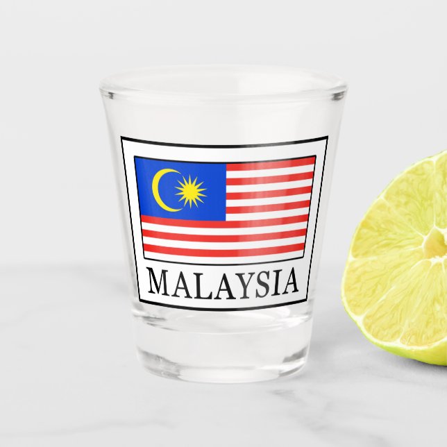 Malaysia Schnapsglas (Vorderseite)