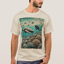 Malaysia Scuba Diving Distressed Grunge