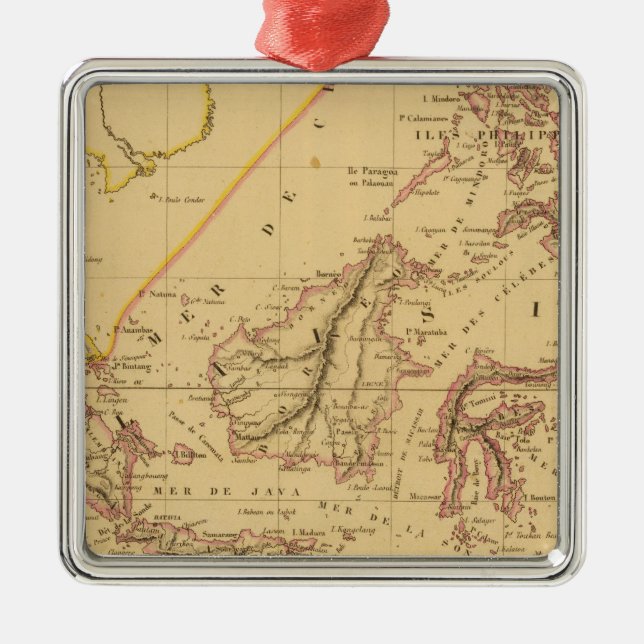 Malaysia Silbernes Ornament (Vorne)