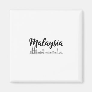 Malaysia-Skyline-Reise-Urlaub-Outfits Magnet