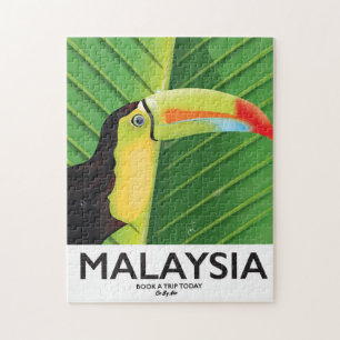 Malaysia Toucan Reiseplakat