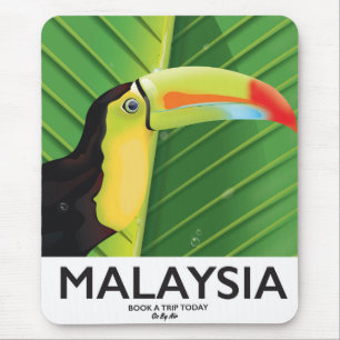 Malaysia-Tukan-Reiseposter Mousepad
