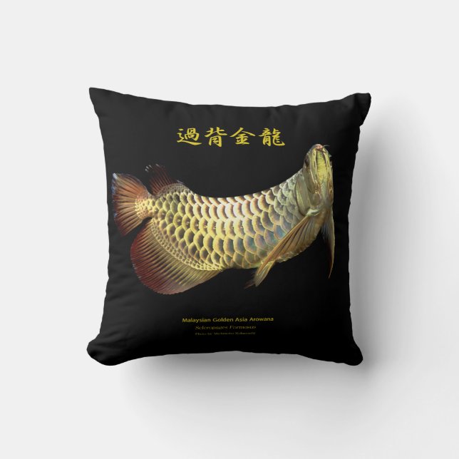 Malaysian Golden Arowana Kissen (Vorderseite)