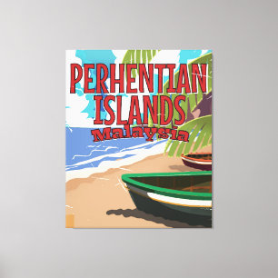 Malaysias Vintage Reiseplakat Leinwanddruck