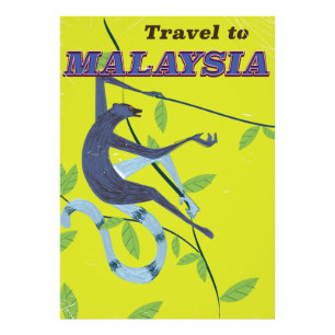 Malaysias Vintages Reiseplakat Fotodruck