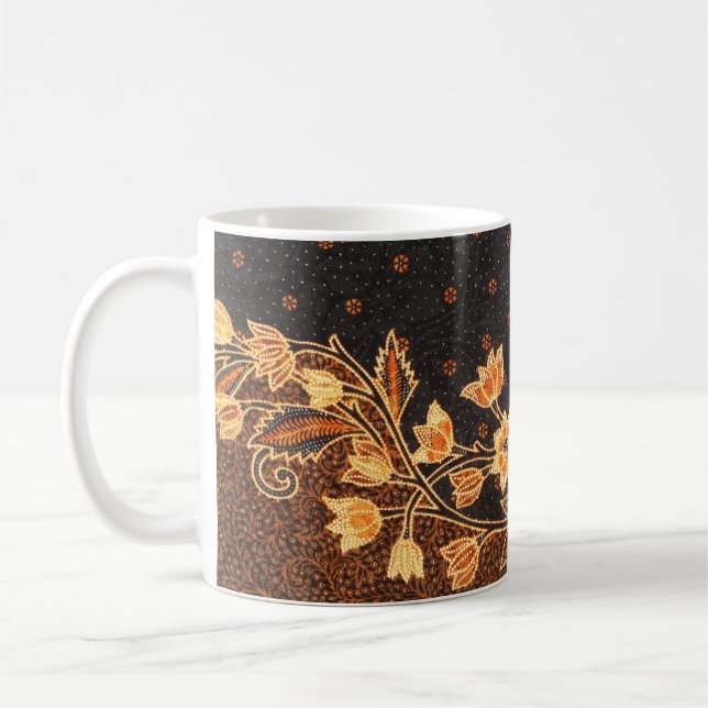 Malaysisch-indonesische Batik Art Beauty Kaffeetasse (Links)
