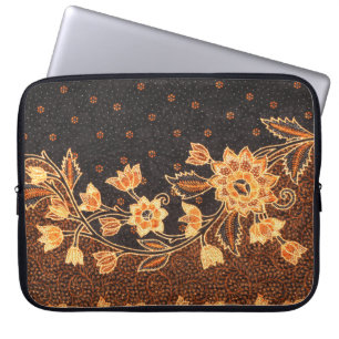 Malaysisch-indonesische Batik Art Beauty Laptopschutzhülle