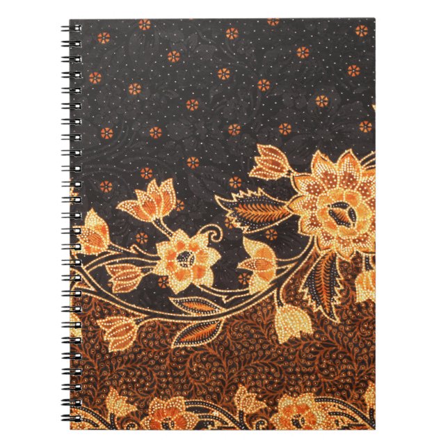 Malaysisch-indonesische Batik Art Beauty Notizblock (Vorderseite)