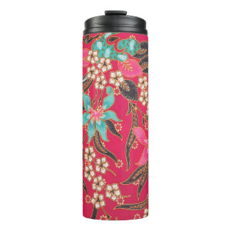 Malaysisch-indonesische Batik Art Pattern Thermosbecher