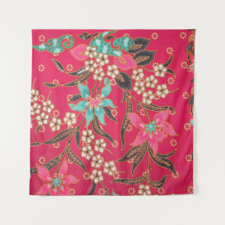 Malaysisch-indonesische Batik Art Pattern Wandteppich