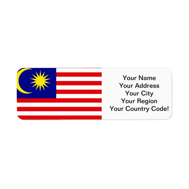 malaysische Flagge (Vorne)