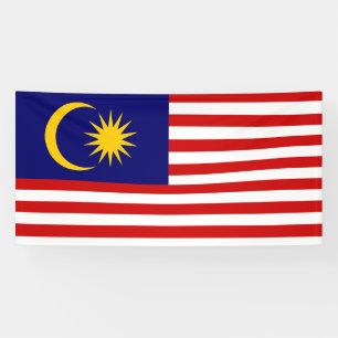 Malaysische Flagge Banner