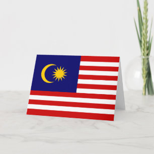Malaysische Flagge Dankeskarte