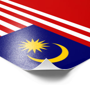 Malaysische Flagge Fotodruck