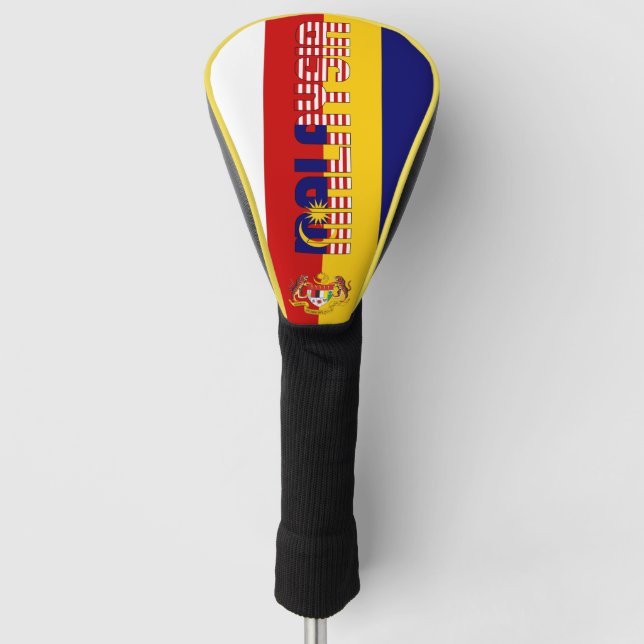 malaysische Flagge Gorgetic Patriotic Golf Headcover (Vorderseite)