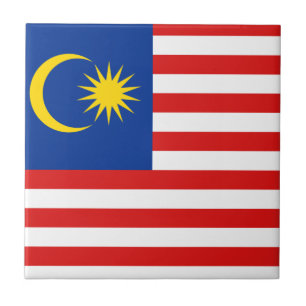 Malaysische Flagge Keramikfliese