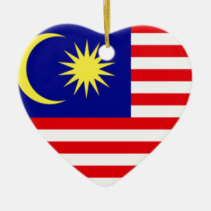 malaysische Flagge Keramikornament