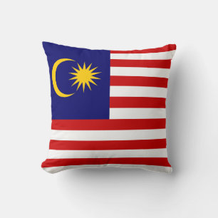 Malaysische Flagge Kissen
