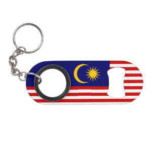 Malaysische Flagge Mini Flaschenöffner