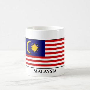 Malaysische Flagge - Tasse des Kaffees