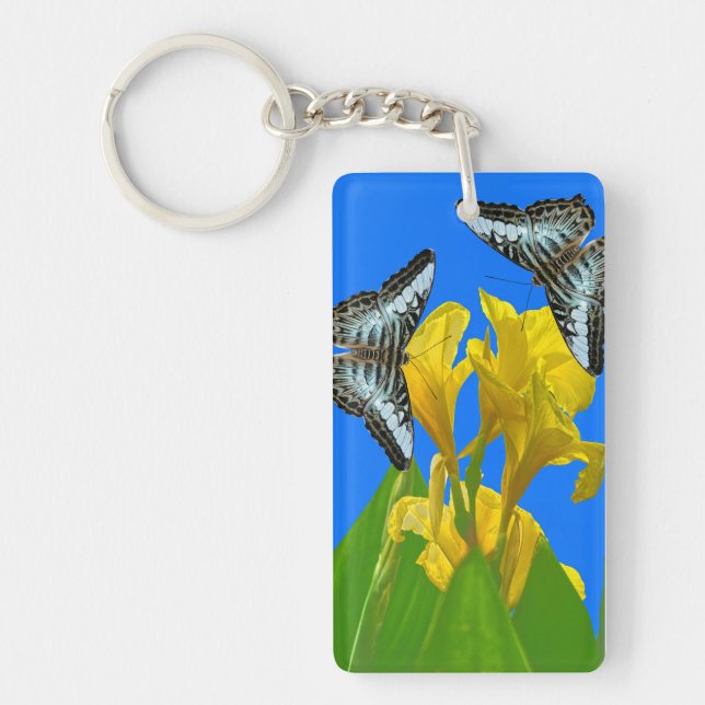 Malaysischer Kappenschmetterling-Schlüsselanhänger Schlüsselanhänger (Vorderseite)