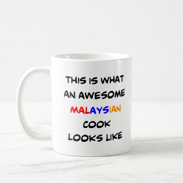 malaysischer Koch, phantastisch Kaffeetasse (Links)