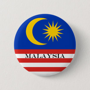 Malaysischer Malay Flagge Jalur Gemilang Button