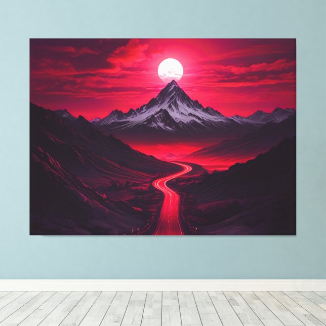 Malaysischer Sonnenuntergang Leinwanddruck (Insitu (Holzboden))