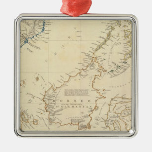 Malaysisches Archipel Ornament Aus Metall