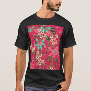 Malaysisches indonesisches Batik-Kunstmuster T-Shirt
