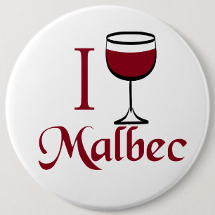 Malbec Wine Lover Geschenke Button