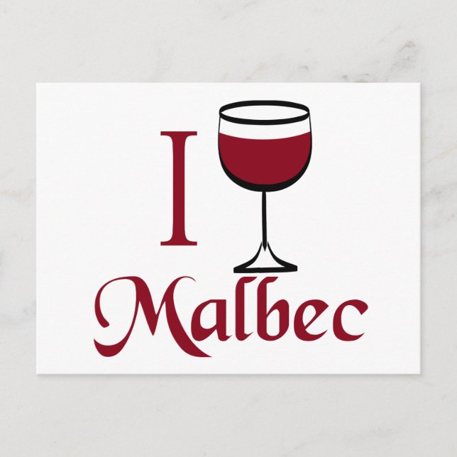 Malbec Wine Lover Geschenke Postkarte (Vorderseite)