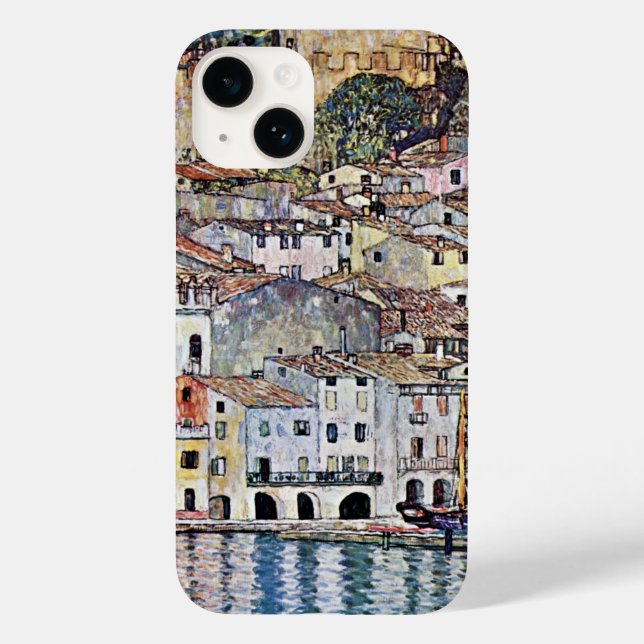 Malcesine am Gardasee, Gustav Klimt Case-Mate iPhone 14 Hülle (Rückseite)