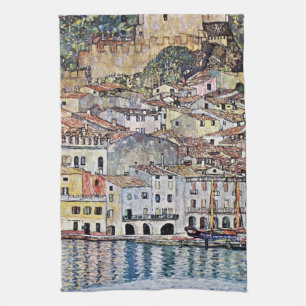 Malcesine am Gardasee, Gustav Klimt Geschirrtuch