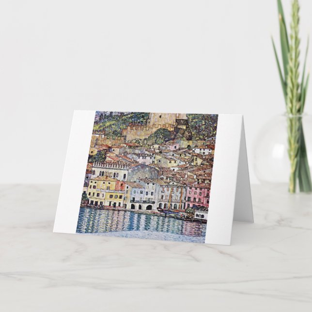 Malcesine am Gardasee, Gustav Klimt Karte (Vorderseite)