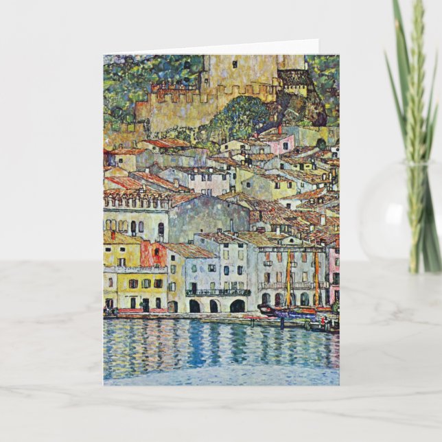 Malcesine am Gardasee Von Gustav Klimt Karte (Vorderseite)