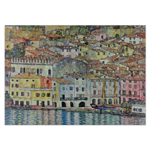 Malcesine am Gardasee von Gustav Klimt Schneidebrett
