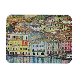 Malcesine auf See Garda durch Gustav Klimt Magnet