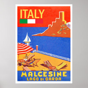Malcesine, Gardasee, Italien Poster