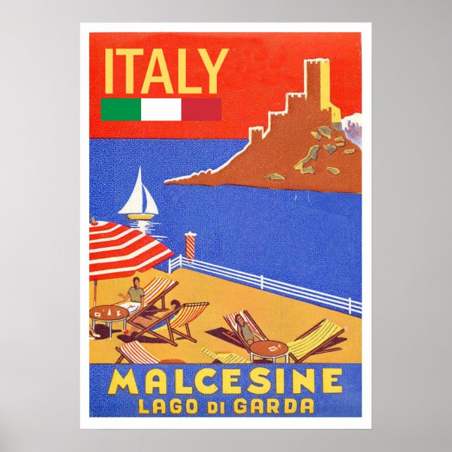 Malcesine, Gardasee, Italien Poster (Vorne)